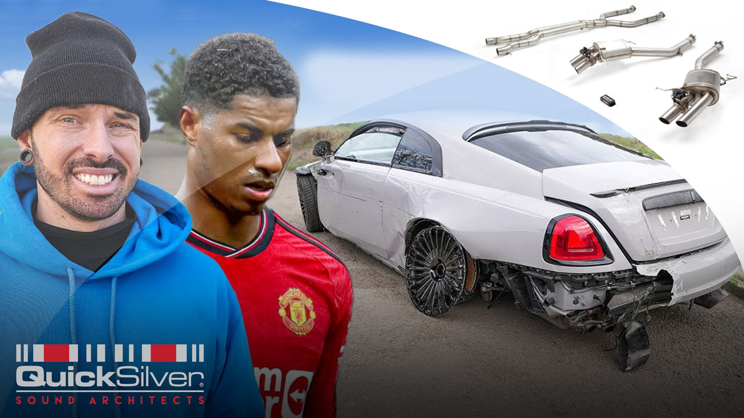 Matt Armstrong chooses QuickSilver Sound Architects™ for the wrecked ‘Marcus Rashford’ Mansory Rolls-Royce Wraith restoration.