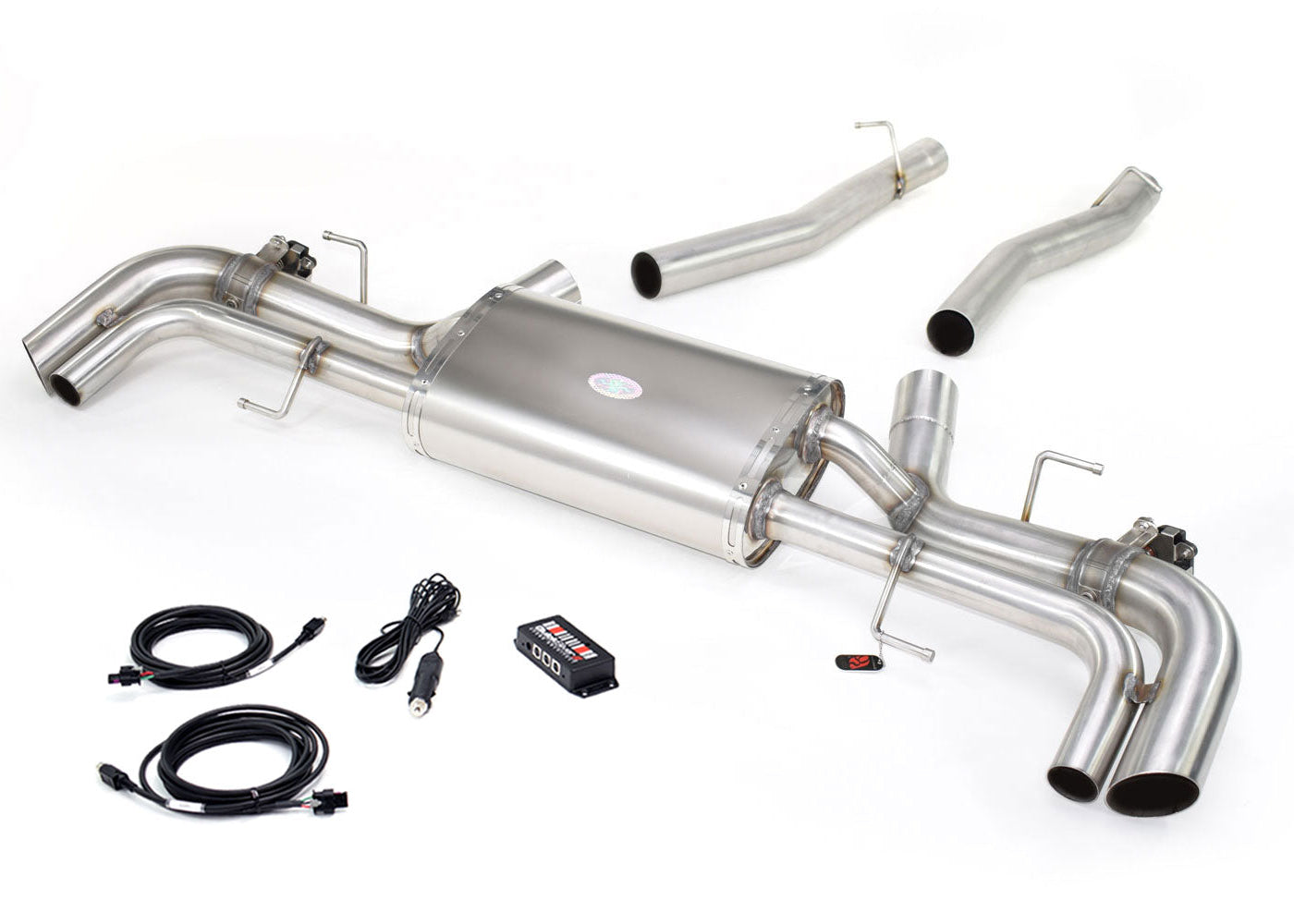 Rolls Royce Cullinan - Valved Exhaust + MidSilencer Spares, Straight MidPipes (OE Actuators) main image 1