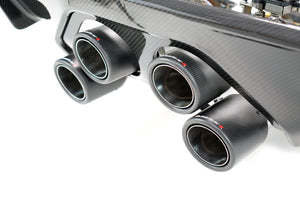 BMW M4 G82 G83 (2021 on) Centre Exit Sport Exhaust with Sound Architect™ Inc. Carbon Diffusor Kit with OR without OPF delete pipes.